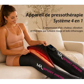 Mr Sport Press Appareil de pressothérapie 4 en 1